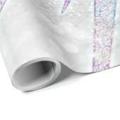 Elegant Iridescent Sun Moon Mandala Silver Design Cadeaupapier (Rol Hoek)