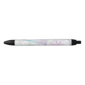 Elegant Iridescent Sun Moon Mandala Silver Design Zwarte Inkt Pen (Voorkant)