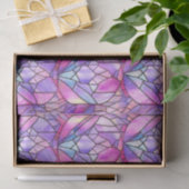 Elegant Iridiscerende Roze Nep Gebrandschilderd Gl Tissuepapier (Geschenk)