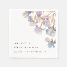 Elegant Iris Baby shower Servet