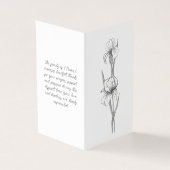 Elegant Iris begrafenis orde van dienst programma (Buitenkant)