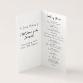 Elegant Iris begrafenis orde van dienst programma (Binnen)