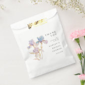 Elegant Iris Bloemen Vrijgezellenfeest Bedankzakje (Gezegeld)