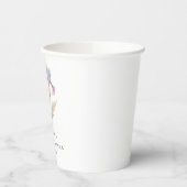 Elegant Iris Bloemen Vrijgezellenfeest Papieren Bekers (Links)