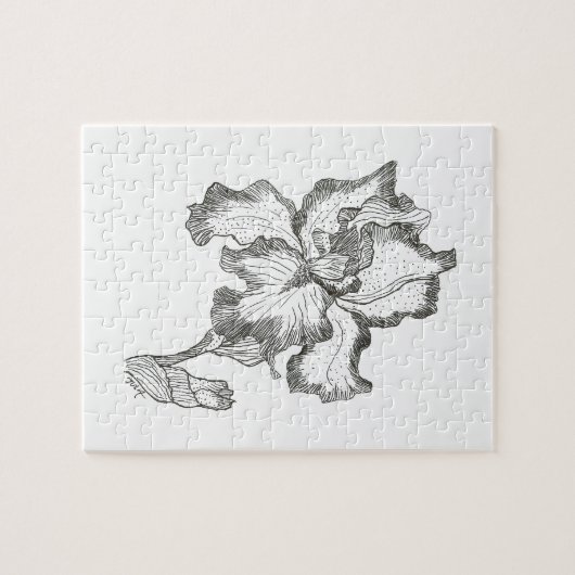 Elegant Iris Puzzle Legpuzzel (Horizontaal)