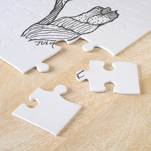 Elegant Iris Puzzle Legpuzzel (Zijkant)