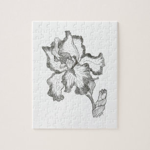 Elegant Iris Puzzle Legpuzzel