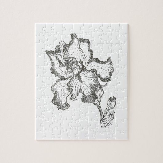 Elegant Iris Puzzle Legpuzzel (Verticaal)