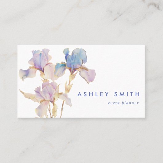Elegant Iris Visitekaartje (Voorkant)