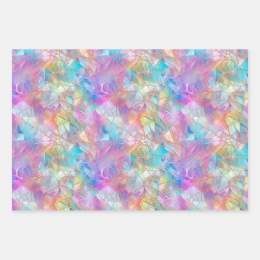 Elegant iriserend Glas in lood: lichtgevend Inpakpapier Vel (Voorkant 3)