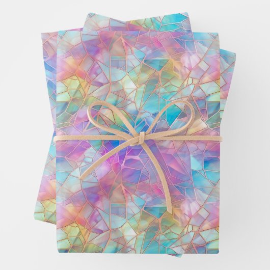 Elegant iriserend Glas in lood: lichtgevend Inpakpapier Vel (In situ)