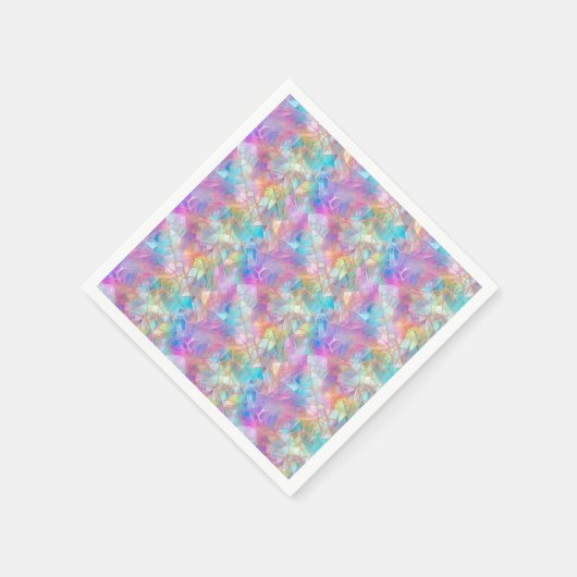 Elegant iriserend Glas in lood: lichtgevend Servet (Hoek)