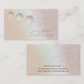 Elegant iriserend holografisch kerkhoudend luxe pa visitekaartje (Voorkant / Achterkant)