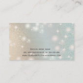 Elegant iriserend holografisch kerkhoudend luxe pa visitekaartje (Achterkant)