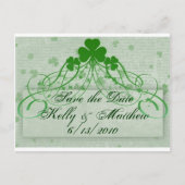 Elegant Irish Aankondigingskaart (Voorkant)