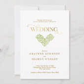 Elegant Irish Celtic Knot All in One Weddenschap Kaart (Voorkant)