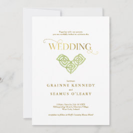 Elegant Irish Celtic Knot All in One Weddenschap Kaart