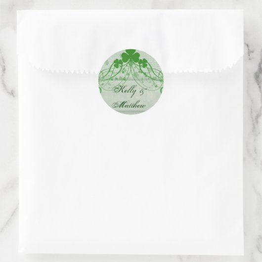 Elegant Irish Ronde Sticker (Tas)
