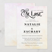 Elegant is op onze dag getrouwd kaart (Voorkant / Achterkant)