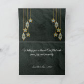 Elegant  Islamic Eid Mubarak Fotokaart Bedankkaart (Binnen)