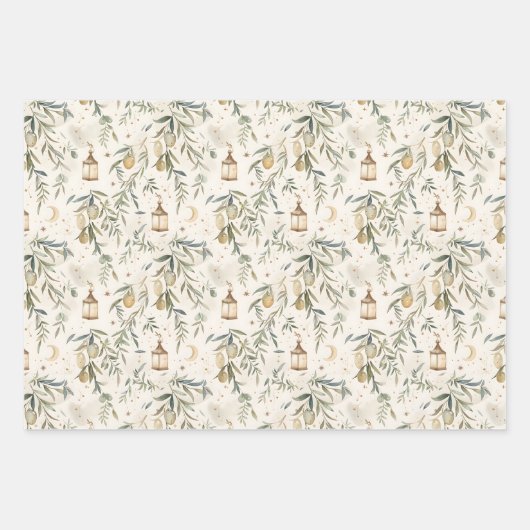 Elegant Islamic Garden Wrapping Paper Set (Voorkant 2)