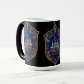 Elegant Islamic Mug – Mosque & Crescent in Gold &  Magische Mok (Voorkant links)