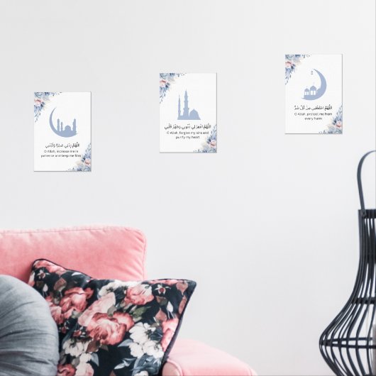 Elegant Islamic Prayer Wall Art Muurkunst Sets (Woonkamer)