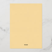 Elegant Islamic Wedding Invitation Folie Uitnodiging (Achterkant)