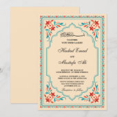 Elegant islamitisch huwelijk kaart (Voorkant / Achterkant)