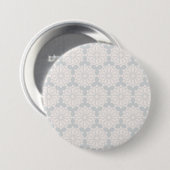 Elegant islamitisch kunstontwerp ronde button 7,6 cm (Voorkant /achterkant)