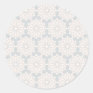 Elegant islamitisch kunstontwerp ronde sticker