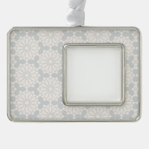 Elegant islamitisch kunstontwerp verzilverd omlijst ornament