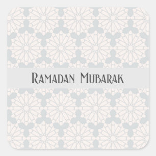 Elegant islamitisch kunstontwerp vierkante sticker