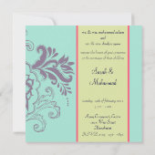 elegant Islamitische trouwuitnodiging katb kitab Kaart (Achterkant)