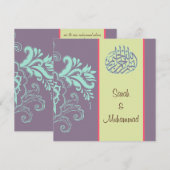 elegant Islamitische trouwuitnodiging katb kitab Kaart (Voorkant / Achterkant)