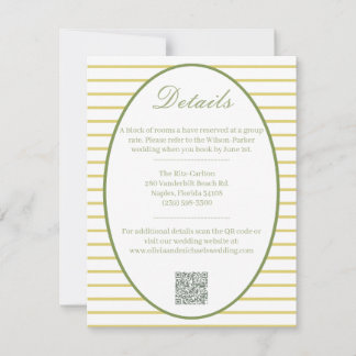 Elegant Island Citrus Details Enclosure Card Notitiekaartje