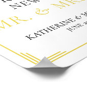 Elegant Island Citrus Yellow Green Guestbook Sign Poster (Hoek)