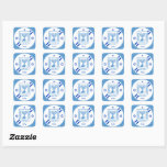 Elegant Israel Stickers & Israel Flag / Labels<br><div class="desc">Stickers / Envelope Seals: Elegant Israëlisch design & Israëlische vlag met Hebreeuws gepersonaliseerde tekst / naam - hou van mijn land,  moderne trouwzegels,  bar mitzvah party,  verjaardagen,  patriotten / sportfans</div>