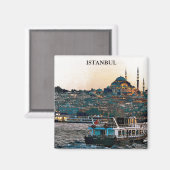 Elegant Istanbul Turkije Hagia Sophia Architectuur Magneet (Voorkant / Achterkant)