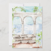 Elegant Italiaans Verlovingsfeest Kaart (Achterkant)