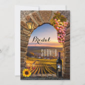 Elegant Italiaans wijngaard Vrijgezellenfeest Kaart (Voorkant)