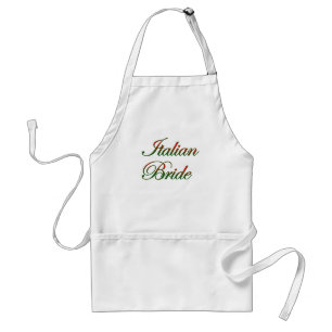 Elegant italian Bride Standaard Schort