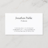 Elegant Italic Text Design Professional Simple Visitekaartje (Voorkant)