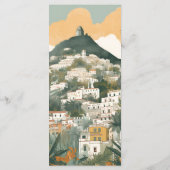 Elegant Italië Capri Bestemming Bruiloft Menu (Achterkant)