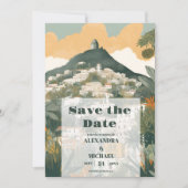 Elegant Italië Capri Bestemming Bruiloft Save The Date (Voorkant)