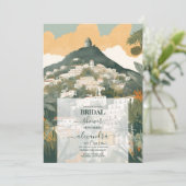 Elegant Italië Capri Bestemming Vrijgezellenfeest Kaart (Staand voorkant)