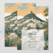 Elegant Italië Capri Bestemming Vrijgezellenfeest Kaart (Voorkant / Achterkant)