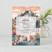 Elegant Italië Capri Bestemming Vrijgezellenfeest Kaart (Staand voorkant)