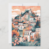 Elegant Italië Capri Bestemming Vrijgezellenfeest Kaart (Achterkant)