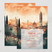 Elegant Italië Florence Bestemming Vrijgezellenfee Kaart (Voorkant / Achterkant)